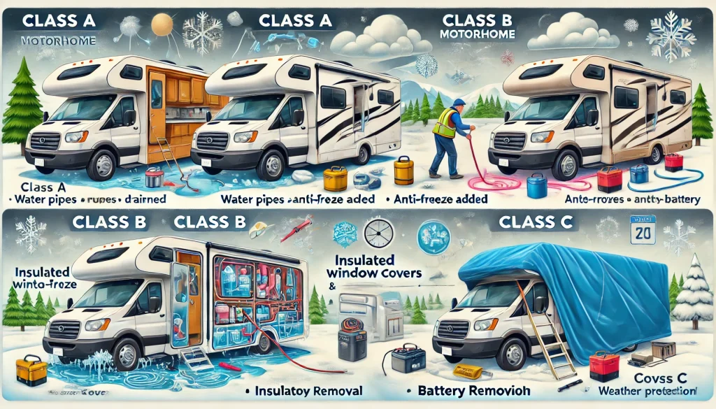 How to Winterize Different Class Motorhomes.