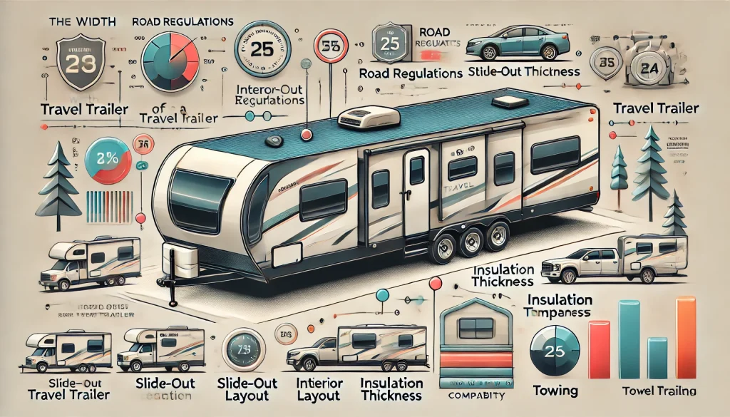 Factors effecting the width of a Travel Trailer.