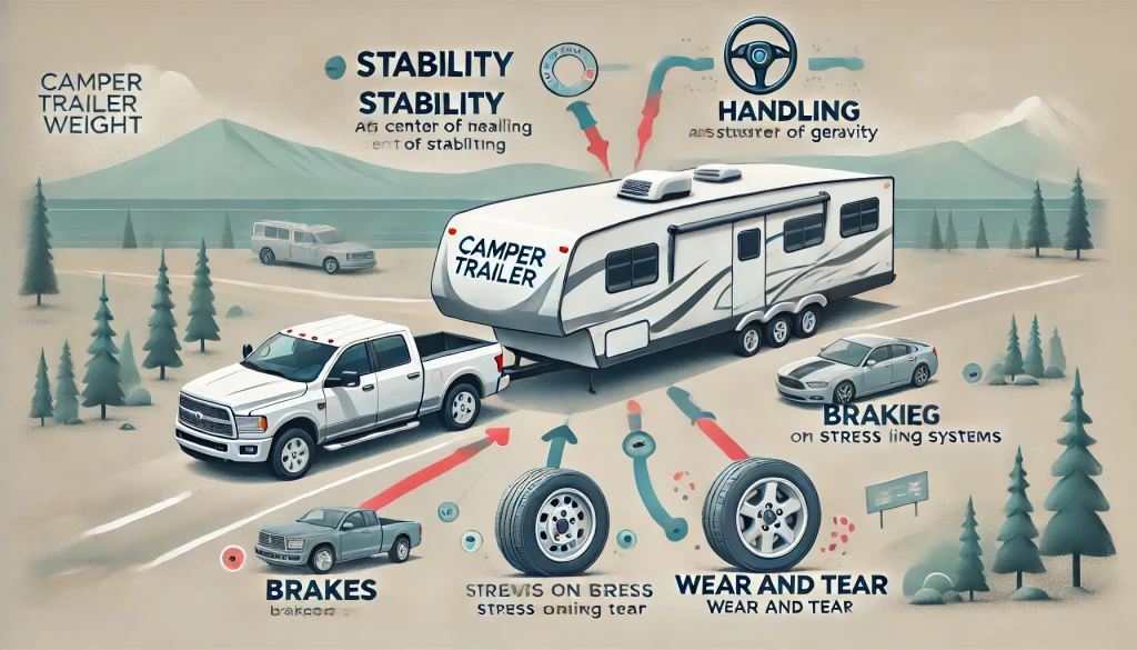 Different impacts on performance of a Camper trailer.