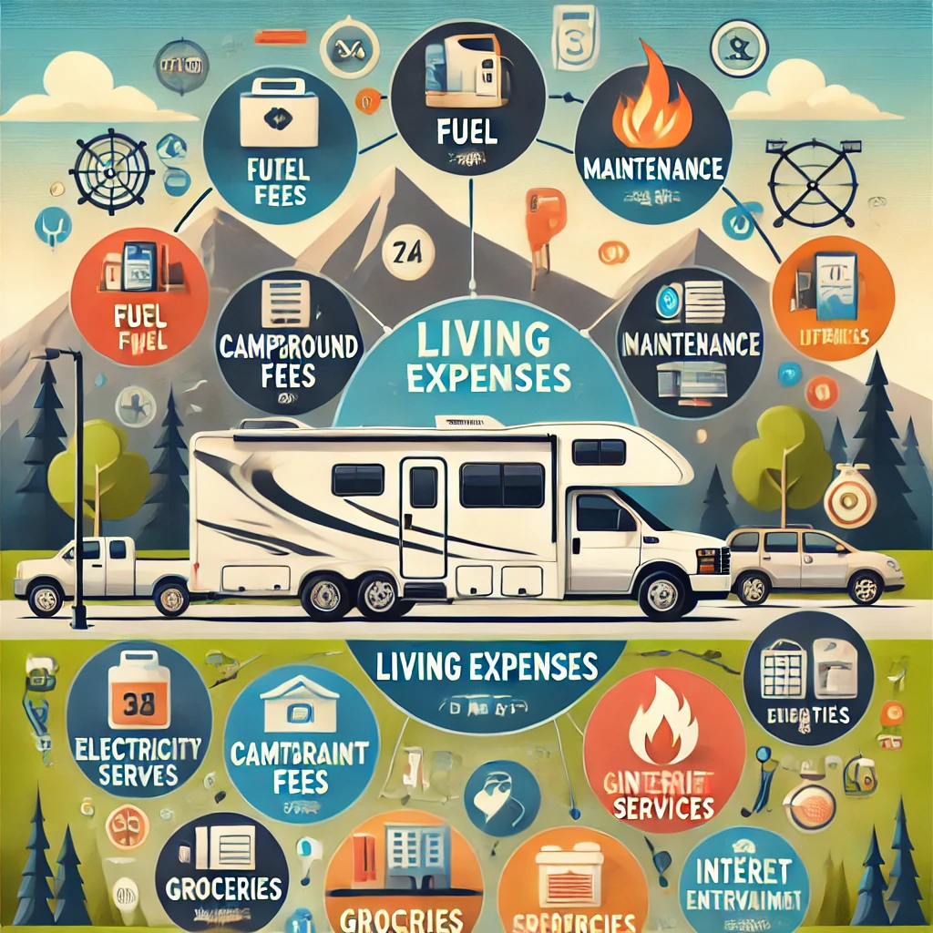 Different living expenses of a Motorhome