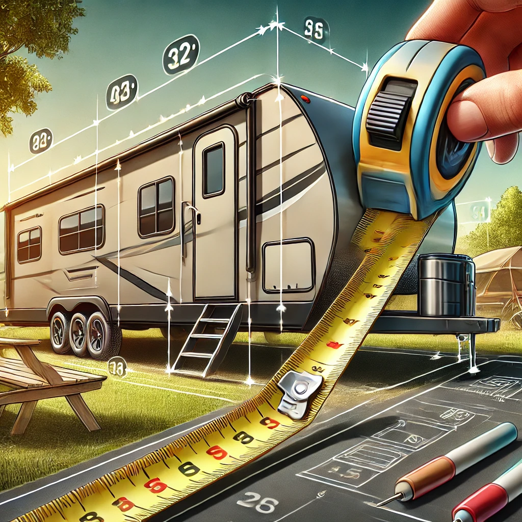 reason for measuring the dimensions of a travel trailer.