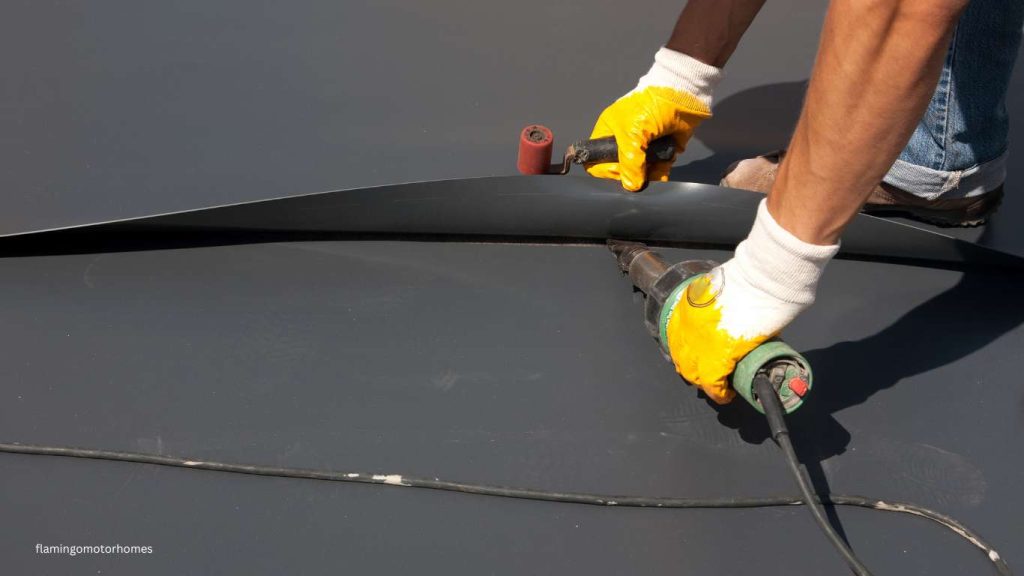 Professional sealing of Motorhome roof to prevent from leakge