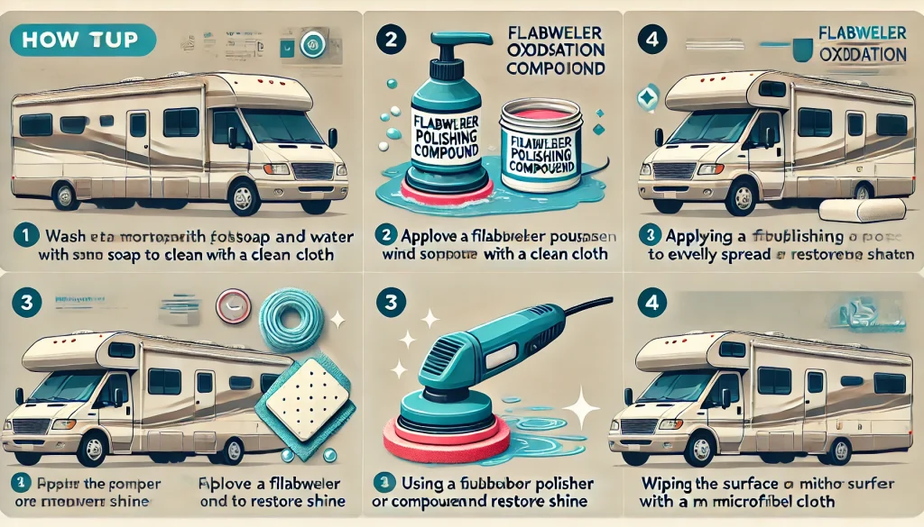 Steps  for Removing Fiberglass Oxidation.