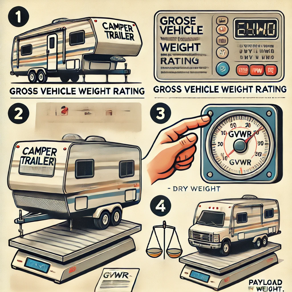 Guidelines related to how to weigh your camper trailer.