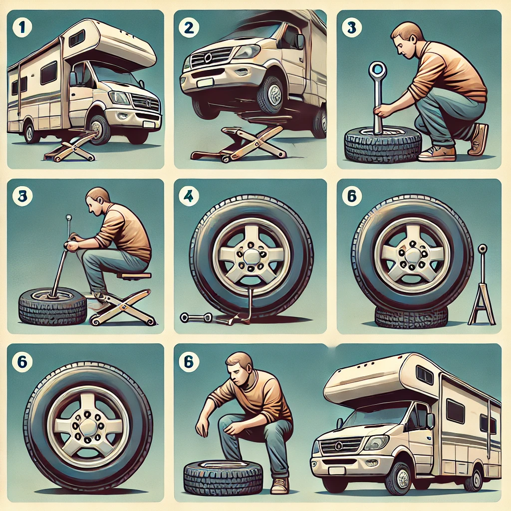 Step-by-Step Guide to Replacing Motorhome Tires.