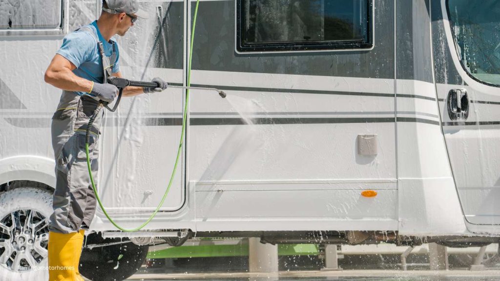 Time to wash a Motorhome