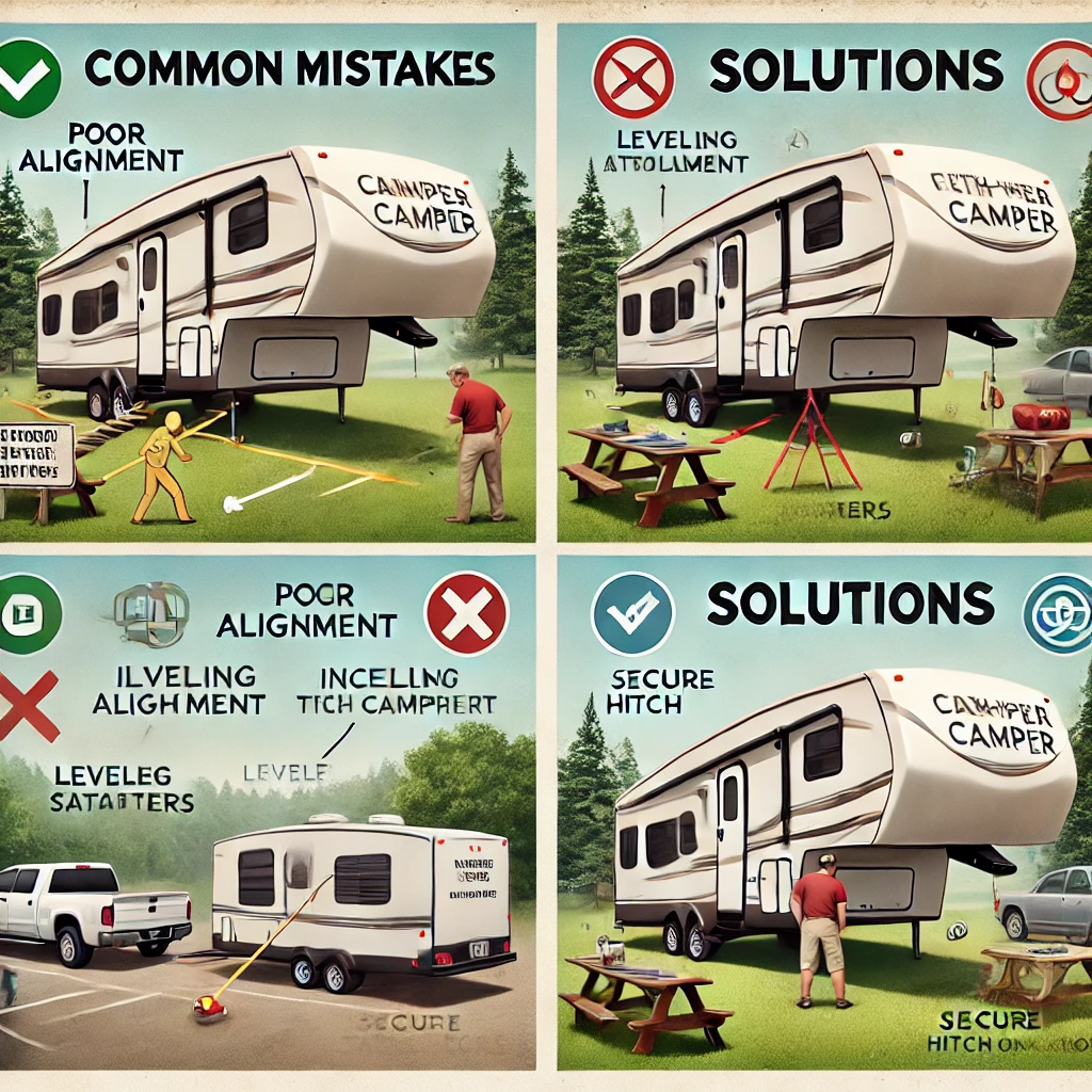 Common Mistakes in Positioning a Fifth-Wheel Camper Trailer and How to Solve Them