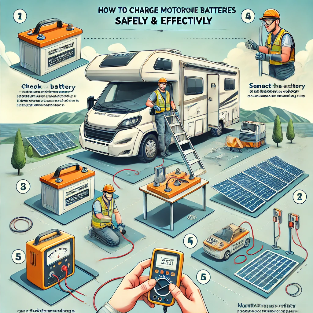 safe method to charge your motorhome battery.