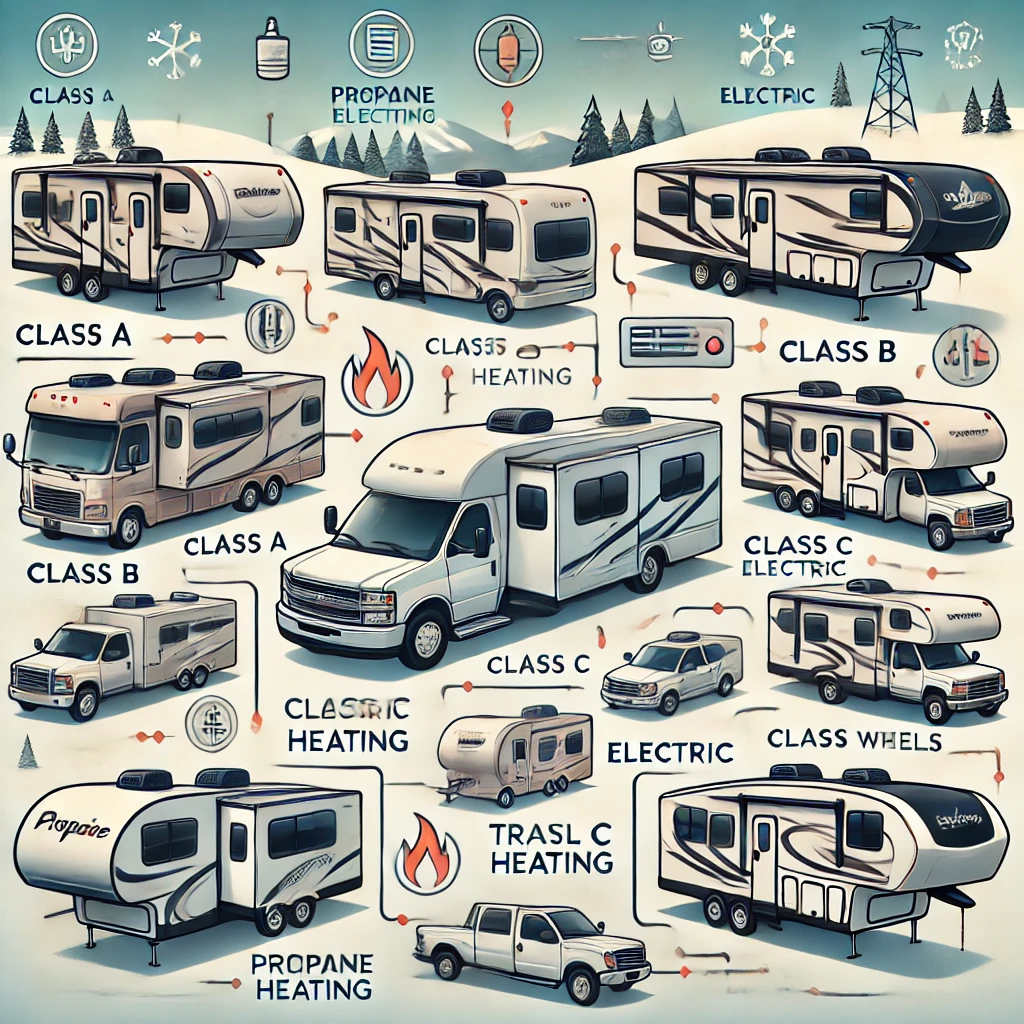 Importance of Propane and Electric Heating in Different Classes of RVs