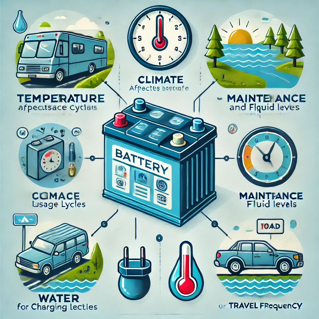 reasons that effects the battery time period.