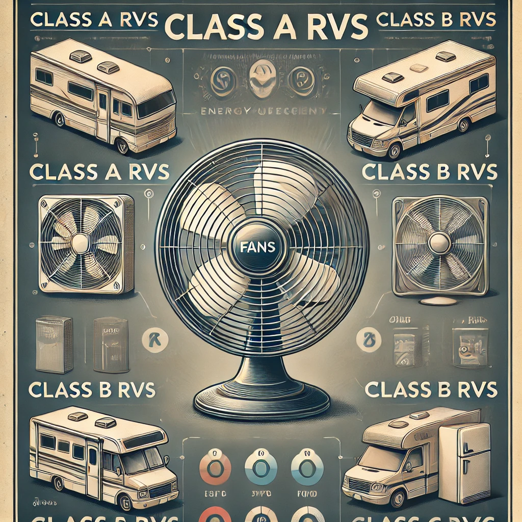 shows Best Fans for Different Classes of RVs