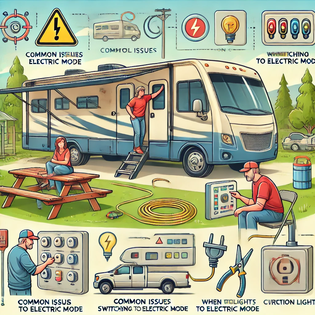 shows Common Issues When Switching to Electric Mode in a rv