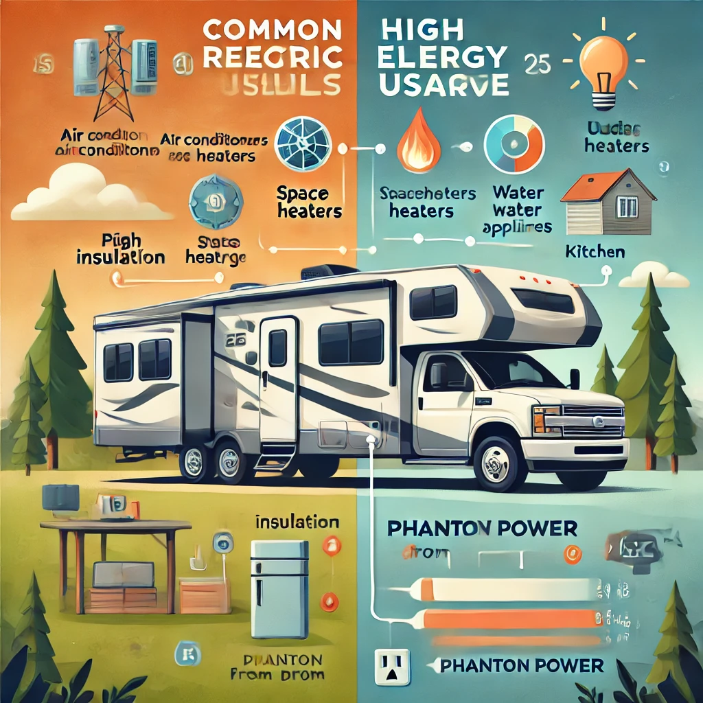 shows Common Reasons for High RV Electric Bills