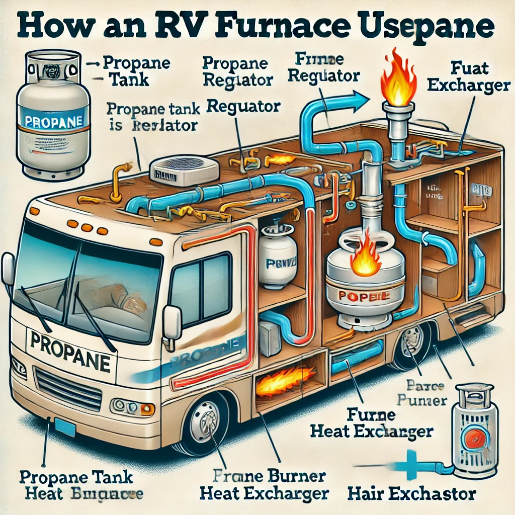 shows How Does an RV Furnace Use Propane