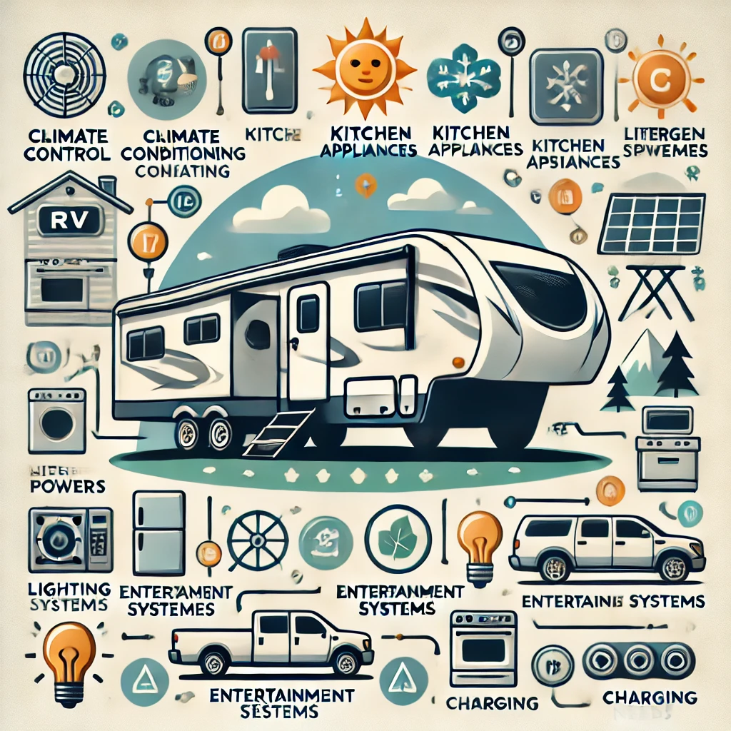 shows Key Factors That Affect RV Electricity Usage