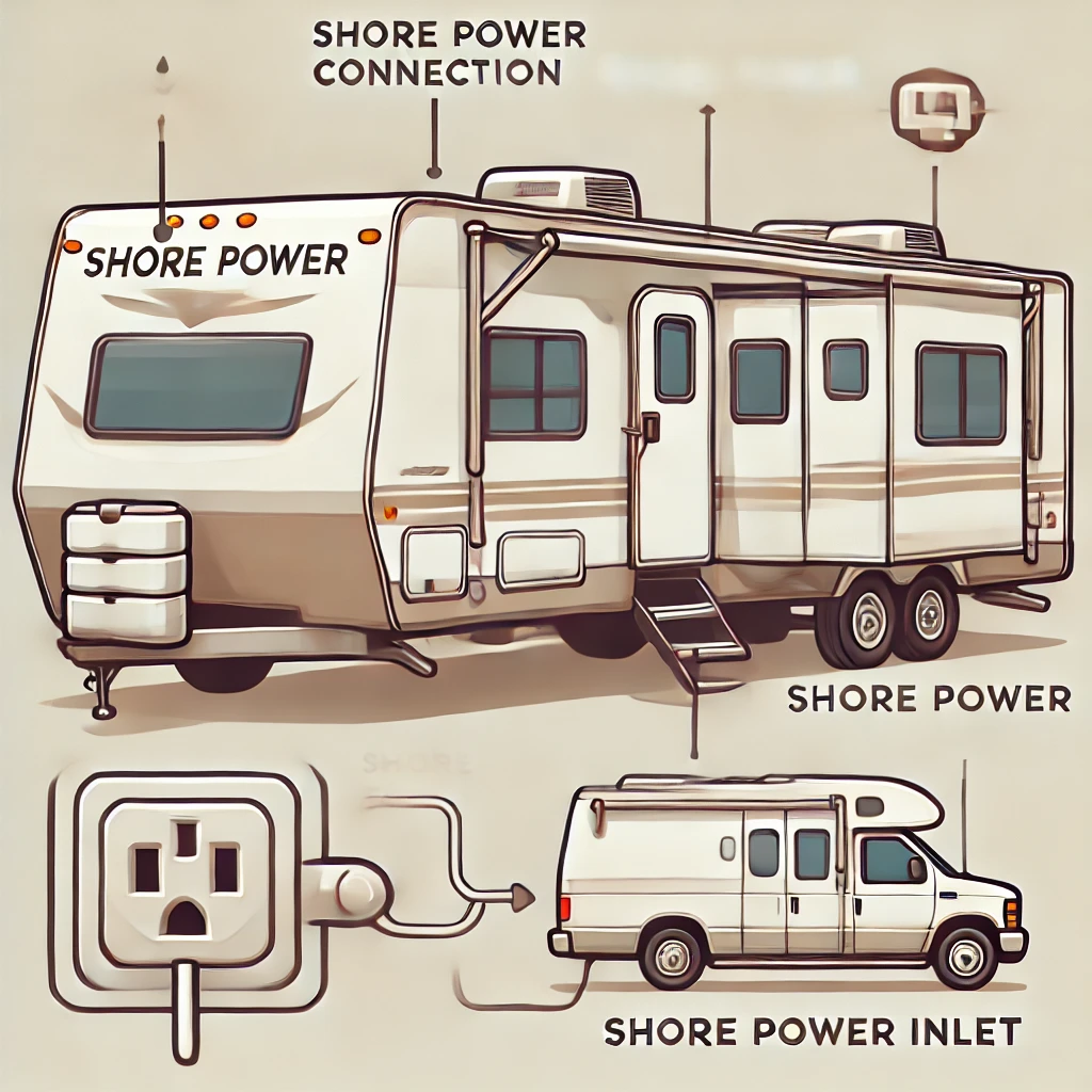shows Which Side of an RV Is the Shore Power Connection Located