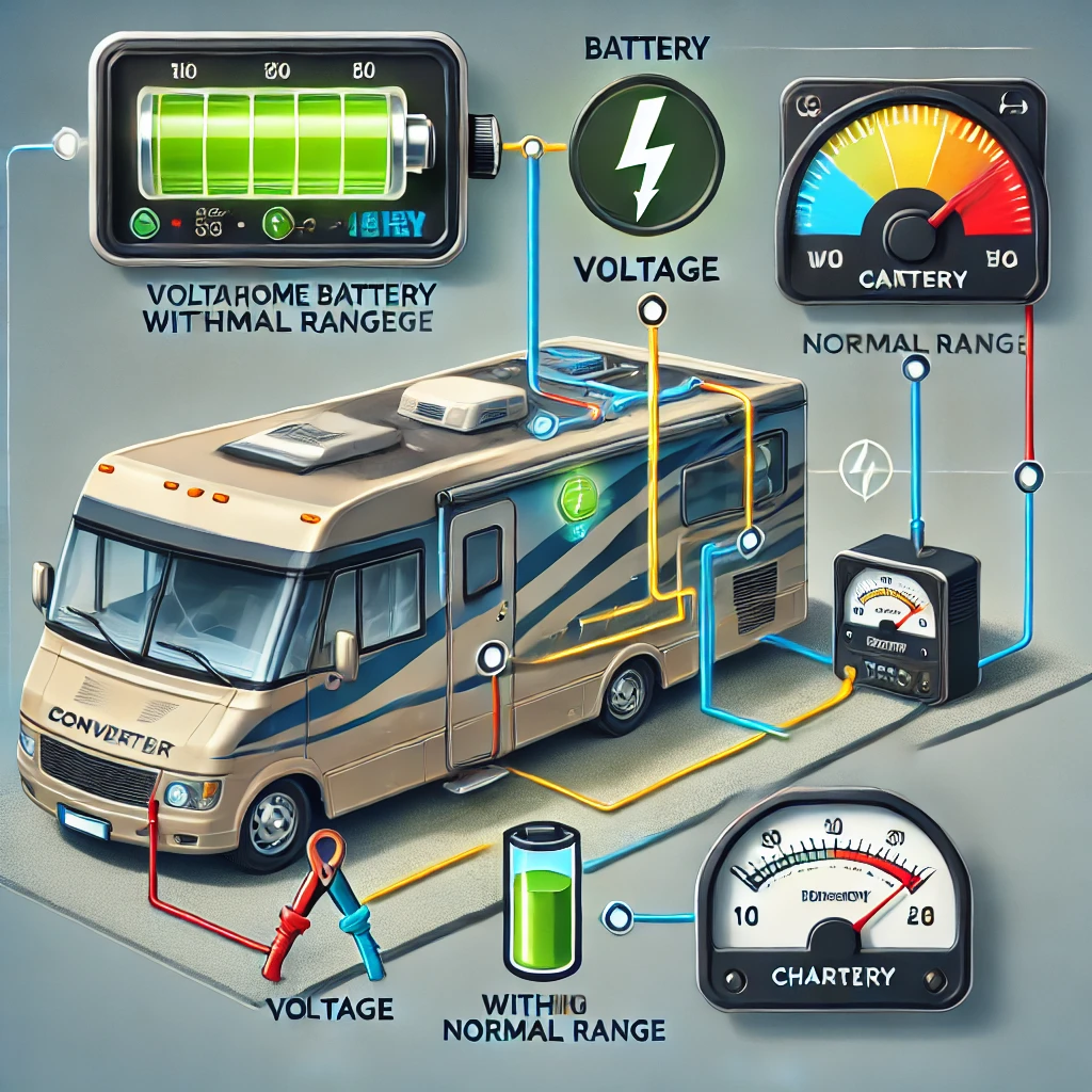 identification that converter is charging battery.