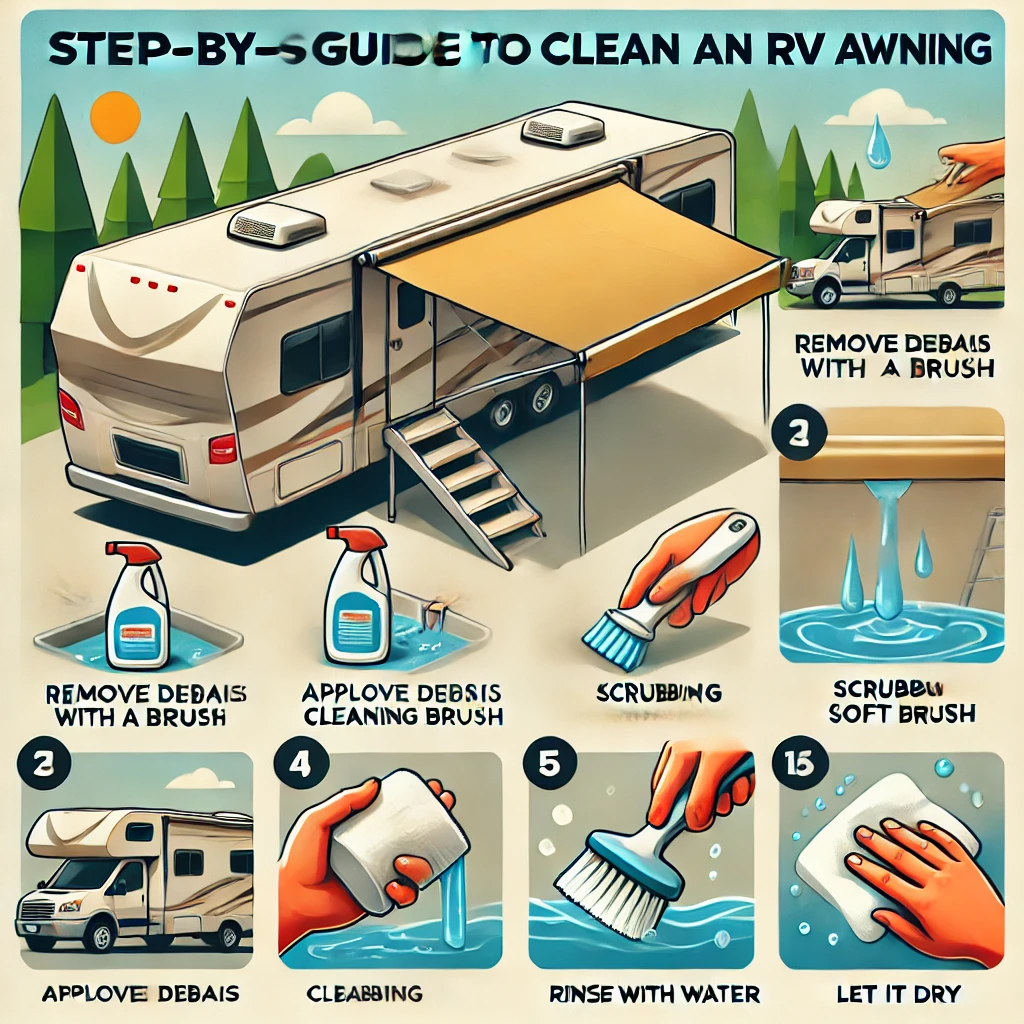Step-by-Step Guide to Clean an RV Awning